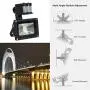 FAISHILAN Motion Sensor Flood Light 10W LED IP65 Waterproof Security Lights 6000K, 800 Lumen, US 3-Plug Outdoor Wall Light