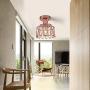 Xingoo Modern Pendant Lighting Industrial Hanging Light Fixture,Deformable Indoor Lighting Adjustable Ceiling Pendant Light for Kitchen Island Dining Room Bedroom Farmhouse Lighting,Rose Gold