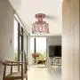 Xingoo Modern Pendant Lighting Industrial Hanging Light Fixture,Deformable Indoor Lighting Adjustable Ceiling Pendant Light for Kitchen Island Dining Room Bedroom Farmhouse Lighting,Rose Gold