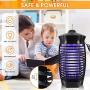 ZAAPTOL Bug Zapper & Attractant Electric Mosquito Zappers/Killer Insect Fly Trap, Waterproof Outdoor/Indoor - Electronic Light Bulb Lamp for Backyard, Patio