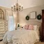Ganeed French Country Chandeliers,6 Lights Candle Wrought Iron Chandelier,Rustic Farmhouse Pendant Light Fixture Hanging Lighting for Kitchen Island,Dining Room,Living Room,Foryer