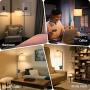 Lifeholder Floor Lamp, Modern Standing Lamp Built-in 5V/2A USB Port and 2-Prong AC Outlet, Tall USB Floor Lamp with Phone Stand, LED Floor Lamps for Bedroom,Living Room,Office