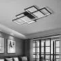 LightInTheBox LED Geometrical Flush Mount Lights Ambient Light Painted Finishes Metal Ceiling Lighting Chandeliers for Dining Room, Living Room (Black, Dimmable)