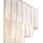Moooni Modern Luxury Rectangular Crystal Chandelier Rectangle Pendant Light Fixture for Kitchen Island Dining Room Gold Finish L40” x W15” x H14”