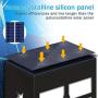 DBF Outdoor Solar Fence Lights, Waterproof Solar Deck Lights Wall Mount LED Decorative Lighting Auto On/Off Solar Patio Lights for Garden Yard Post Decor, 8 Pack (Warm Light)