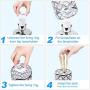 USB Crystal Table Lamp,Kakanuo Nightstand Decorative Lamp with Dual Fast USB Charging Ports, Modern Glam Table Lamp for Bedroom, Living Room, Study Room, Office