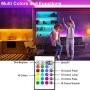 LED Strip Lights 16.4FT/5m, Flexible Color Changing LED Light Strips, with 24 Keys IR Remote Controller 5050 LED Strips, Led Lights for Bedroom, TV, Kitchen, Christmas Decoration