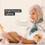 Brightech LightView Pro - Full Page Magnifying Floor Lamp - Hands Free Magnifier with Bright LED Light for Reading - Flexible Gooseneck Holds Position - Standing Mag Lamp