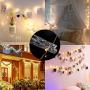 Photo Clip String Lights - 50 LED 17 Ft Battery Operated Fairy Lights with Clear Clips, Photo Lights Hanging Lights for Bedroom Wedding Indoor Outdoor Ideal Gift Holiday Decorations