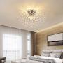Garwarm Sputnik Firework Chandeliers, LED Crystal Modern Ceiling Light Fixtures 8 Lights Pendant Lighting Stainless Steel Ceiling Lamp for Living Room Bedroom Chrome, 4000K