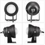 RUICAIKUN LED Flood Light 10W Waterproof Outdoor US Plug RGB Light with Remote Control (DC/AC 12V),Above Ground LED Spotlights