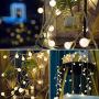 Christmas Lights for Bedroom, Globe String Lights 19.6 ft 40 LED Fairy Lights Battery Operated for Garden Wedding Party Decor Indoor Outdoor Ball String Lights, Warm White