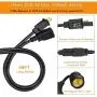 2-Pack Dimmable Outdoor Bistro String Lights for Patio, Waterproof Hanging Vintage 11W Edison Bulbs, 48Ft Commercial Lights String Perfect for Cafe Backyard Pergola, Blk(96ft) 2-Pack Dimmable Outdoor Bistro String Lights for Patio, Waterproof Hanging Vintage 11W Edison Bulbs, 48Ft Commercial Lights String Perfect for Cafe Backyard Pergola, Blk(96ft)