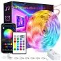 40 Feet Led Strip Lights, ViLSOM Smart APP Control with Remote Music Sync Led Lights for Bedroom, Room, Ceiling, Party, Home Decoration with SMD 5050LED 16 Million Colors RGB Light Strip Bias Lighting