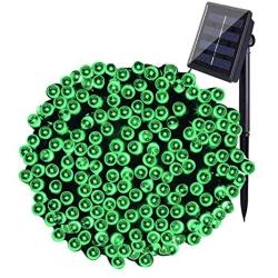 MAOKOT Solar String Lights, 1Pack 72FT 200 LED Solar Powered String Lights, 8 Modes Waterproof Outdoor Solar Christmas Lights for Garden Party Wedding Yard Decor(Green)