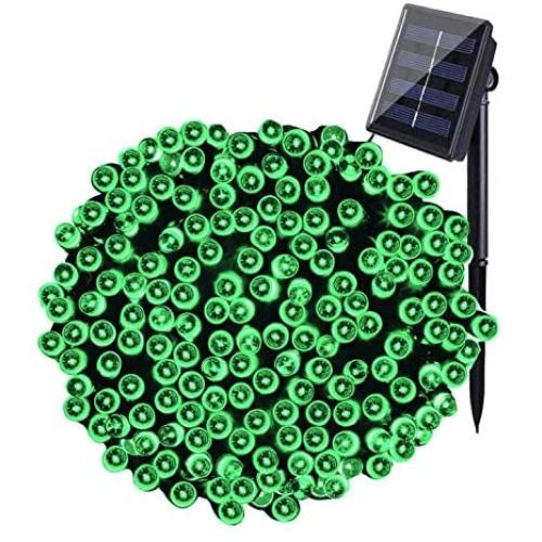 MAOKOT Solar String Lights, 1Pack 72FT 200 LED Solar Powered String Lights, 8 Modes Waterproof Outdoor Solar Christmas Lights for Garden Party Wedding Yard Decor(Green)