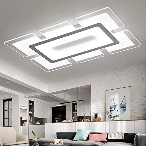BAYCHEER Modern Flush Mount Ceiling Light Rectangular LED Ceiling Light Minimalist Decoration Ultra-Thin Chandelier Ceiling Lamp for Bedroom Living Room 23.5inches Cool Light BAYCHEER Modern Flush Mount Ceiling Light Rectangular LED Ceiling Light Minimalist Decoration Ultra-Thin Chandelier Ceiling Lamp for Bedroom Living Room 23.5inches Cool Light