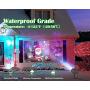VANKYO Christmas Projector Lights Outdoor, 2-in-1 Ocean Wave LED Waterproof Projection Lights with Remote for Xmas Theme Holiday Party Decorations