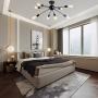 PUMING Sputnik Chandeliers 8 Lights Industrial Ceiling Light Fixture Flush Mount Ceiling Lamps for Kitchen Bedroom Dining Room Hallway, Black