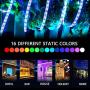 KINGLUX led Strip Lights,RGB Strips for HDTV 7 ft RGB USB Powered LED Light Strip with RF Remote,TV Backlight Kit for Flat Screen TV,5V RGB Strips