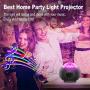 Star Projector Night Light, Galaxy Star Night Light Projector Ocean Wave Projector for Bedroom, Game Rooms, Home Theatre, Night Light Party Decor Gifts Ambiance with Bluetooth Speaker & Remote Control