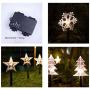 Christmas Stake Lights, Outdoor Garden Lights, Energy Saving Waterproof Lights Christmas Decorations for Patio, Walkway, Yard, Lawn (Snowflake, 5 PCS)