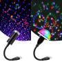 Sound Activated USB Star Light and USB Mini Disco Lights, Aevdor Car Star USB Night Lights, Romantic Car Roof Interior Star Atmosphere Decorations Light for Bedroom, Car, Party, Bedroom, Ceiling