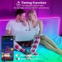 65.6ft/20M Led Strip Lights, Long Smart Music Sync 5050 RGB Color Changing Light Strip Bluetooth APP/IR Remote/Switch Box Control Rope Lights LED Lights for Bedroom,Party,Home Decoration,Festival