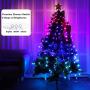 Pink Purple & Blue Ombre Fairy Curtain Lights with Dimmer Switch, Ombre Rainbow LED Icicle String Curtain Lights for Girls Room, Bedroom, Teen Room, Kids Room, Wedding, Holiday, Mermaid Décor