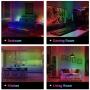 LED Strip Lights with Remote - 32.8ft LED Music Sync Tape Lights kit 5050 RGB Color Changing Light Strip with IP65 Waterproof, 300LEDs Rope Light for Bedroom, Room, Party, Mood Tape Lighting