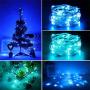 BINZET 33Ft Fairy Lights - With 100 Leds 16 [Multi] Colors Changing Starry String Lights - Remote Controlled Waterproof Twinkle Lights for Bedroom Party Halloween Christmas Decor [USB Style with Plug]