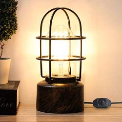 Yueximei Vintage Desk Lamp Small Industrial Light, Dimmer Switch Table Lamp ,Steampunk Accent Light Edison Lamp,with E26 Edison Base Decoration for Bedroom Living Room(No Bulb Included)
