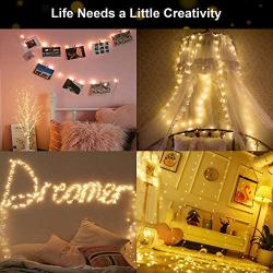 DOFASAYI Photo Clip String Lights 33Ft - 100 LED Fairy String Lights with 50 Clear Clips for Hanging Pictures,LED Photo Clip String Light for - Perfect Dorm Bedroom Ideal Gift Photo Clip Holder