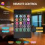 LED Strip Lights, PATIOPTION 32.8ft/10M 3528 SMD RGB Rope Lights Kits Music Sync Color Changing Rope Lights 600 SMD, IR Remote Controller Flexible Strip for TV, Bedroom, Party and Home Decoration