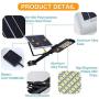 80W LED Solar Street Lights Outdoor Lamp, Dusk to Dawn Pole Light with Remote Control, Waterproof, Ideal for Parking Lot, Yard, Garage and Garden (Cool White)