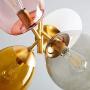 LAKIQ Modern Colorful Pendant Light Creative Balloon Globe Living Room Bedroom Chandelier 4 Lights Dining Table Hanging Lighting Fixture
