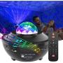 GeMoor Star Projector Night Light Projector Ocean Wave Projector Night Light Projector with Bluetooth Music Speaker for Baby Kids Bedroom/Game Rooms/Home Theatre/Night Light Ambiance