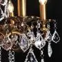 MEEROSEE Crystal Chandeliers Contemporary Chandelier 6 Lights Island Lighting Candle Pendant Ceiling Light Fixture for Dining Room Living Room Kitchen Bedroom Hallway Entry D22.1''