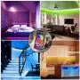Borllyem Led Strip Lights 32.8 Feet, Music Sync Led Lights Strip Colors Changing Rope Lights with Remote App Control Led Lights for Home Party