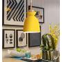 LAKIQ Modern Mini Colorful Pendant Light Nordic Lovely Hanging Ceiling Lighting Kitchen Island Lights for Dining Room Restaurant Bar Living Room (Yellow)