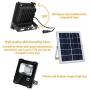 Solar Flood Lights Outdoor Remote Control Solar Power Led Lights 10W 500LM 25 LEDs IP65 Waterproof Solar Wall Lamp Floodlights for Gutter Shed,Business Sign