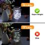 Mason Jar Solar Lights 30 LEDs, 6 Pack Hanging Solar Lights Outdoor, Waterproof Fairy Lights Solar Lanterns for Patio Garden, Hangers and Jars Included- Cool White