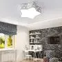 LAKIQ Kids’ Room LED Flush Mount Ceiling Light Fixture Creative Star Shape Modern Close to Ceiling Chandelier Lighting for Boy’s Girl’s Room Children’s Bedroom Kindergarten (16,White Light)