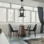 TULUCE Black Farmhouse Pendant Lighting Vintage Style Chandelier 3 Light Ceiling Lamp Adjustable Height Pendant Lamp Fixtures for Kichen Dining Room Bar Cafe