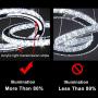 Modern Crystal Chandelier Light Fixtures 2 C Rings LED Pendant Lighting Adjustable Stainless Steel Ceiling Hanging Lamps for Dinning Room Bedroom Kitchen Stairs (Changeable)