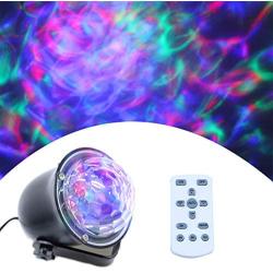 Water Wave Lights Projector - Outdoor Waterproof LED Ripple Garden Lights RGBW 15 Colors Water Effect with Remote for Christmas Halloween Garden Indoor Wedding Party Holiday Disco Kids.