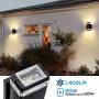 LEONLITE LED Up Down Wall Light, 20W, Integrated Wall Sconce Porch Light, 120W Eqv., Wet Location, 3000K Warm White, Pack of 2