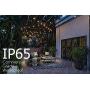 Sunlitec Solar String Lights Waterproof LED Indoor/Outdoor Hanging Umbrella Lights with 25 Bulbs - 27 Ft Patio Lights for Deckyard Tents Market Cafe Gazebo Porch Party Decor