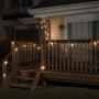 Mr Beams S14 Bulb Solar LED Weatherproof Outdoor String Lights, 27 feet, Black