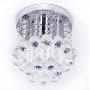 ZEEFO Crystal Chandeliers Light, Mini Style Modern Décor Flush Mount Fixture with Crystal Ceiling Lamp for Hallway, Bar, Kitchen, Dining Room, Kids Room (8 inch)